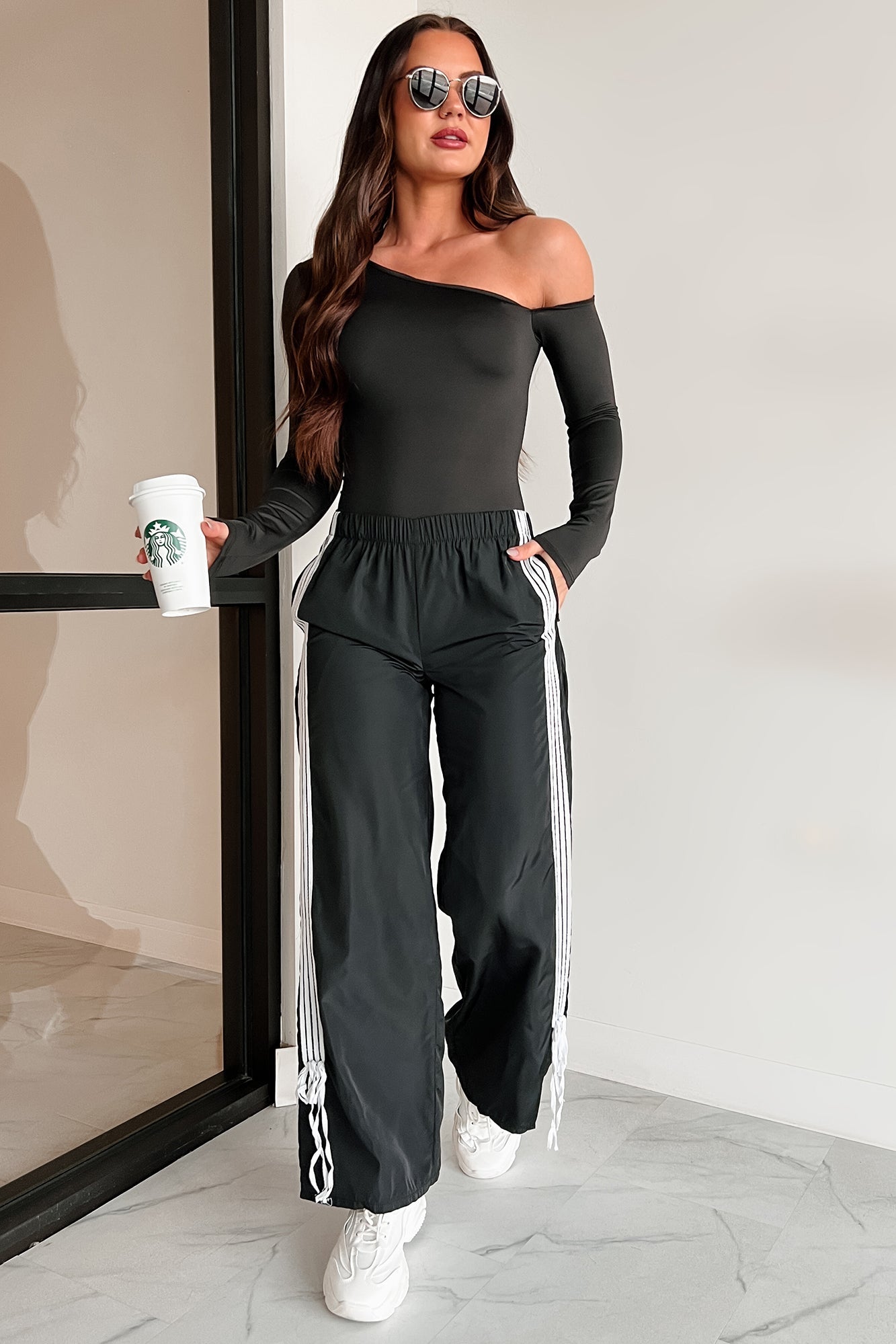 Simple Standards Asymmetric Bodysuit (Black)